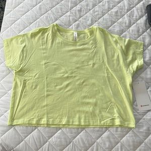 Lululemon Neon Yellow Cates Tee